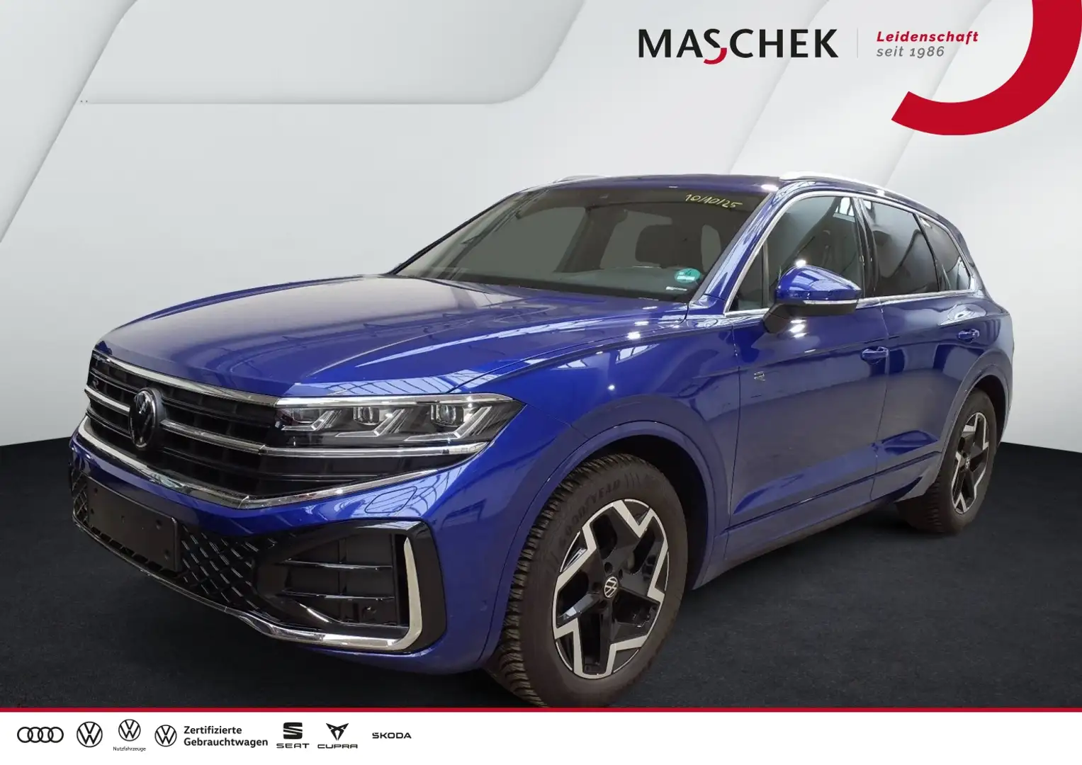 Volkswagen Touareg R line 3.0 TDI AHK Luftfwk Memory HUD AHK HUD ACC Blau - 1