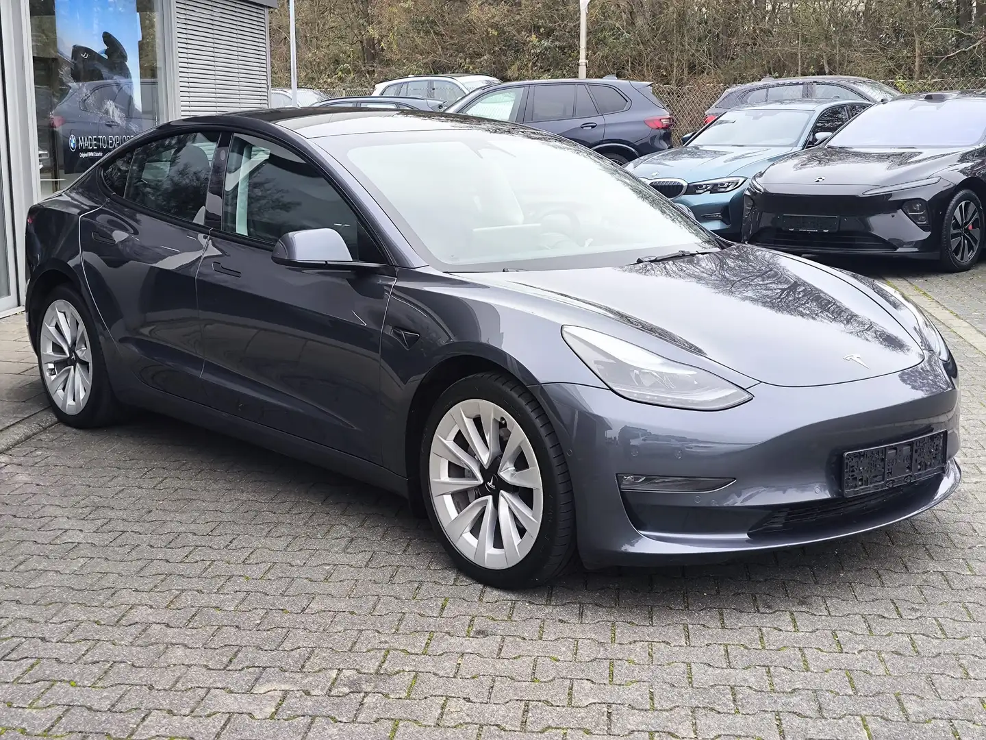 Tesla Model 3 Long Range Dual AWD PANO+STDHZ+LED+ACC+ Gris - 2