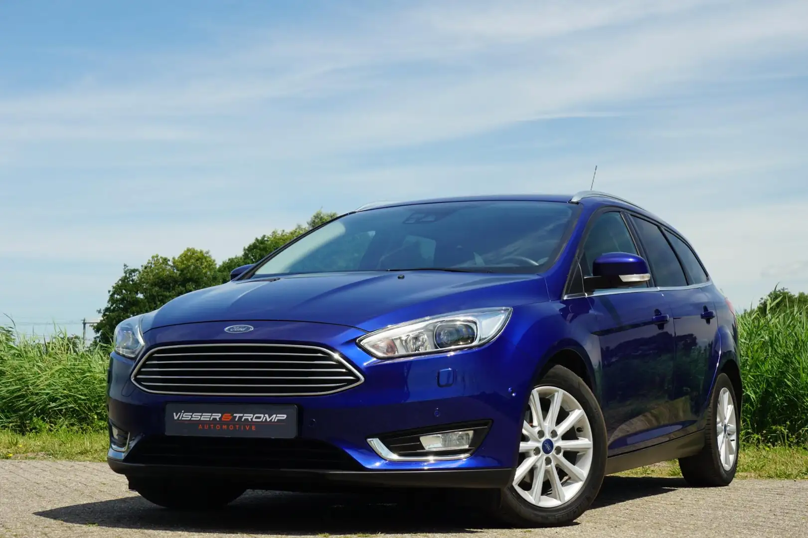 Ford Focus Wagon 1.0 125PK Titanium | Deep Impact Blue | Xeno Blauw - 2
