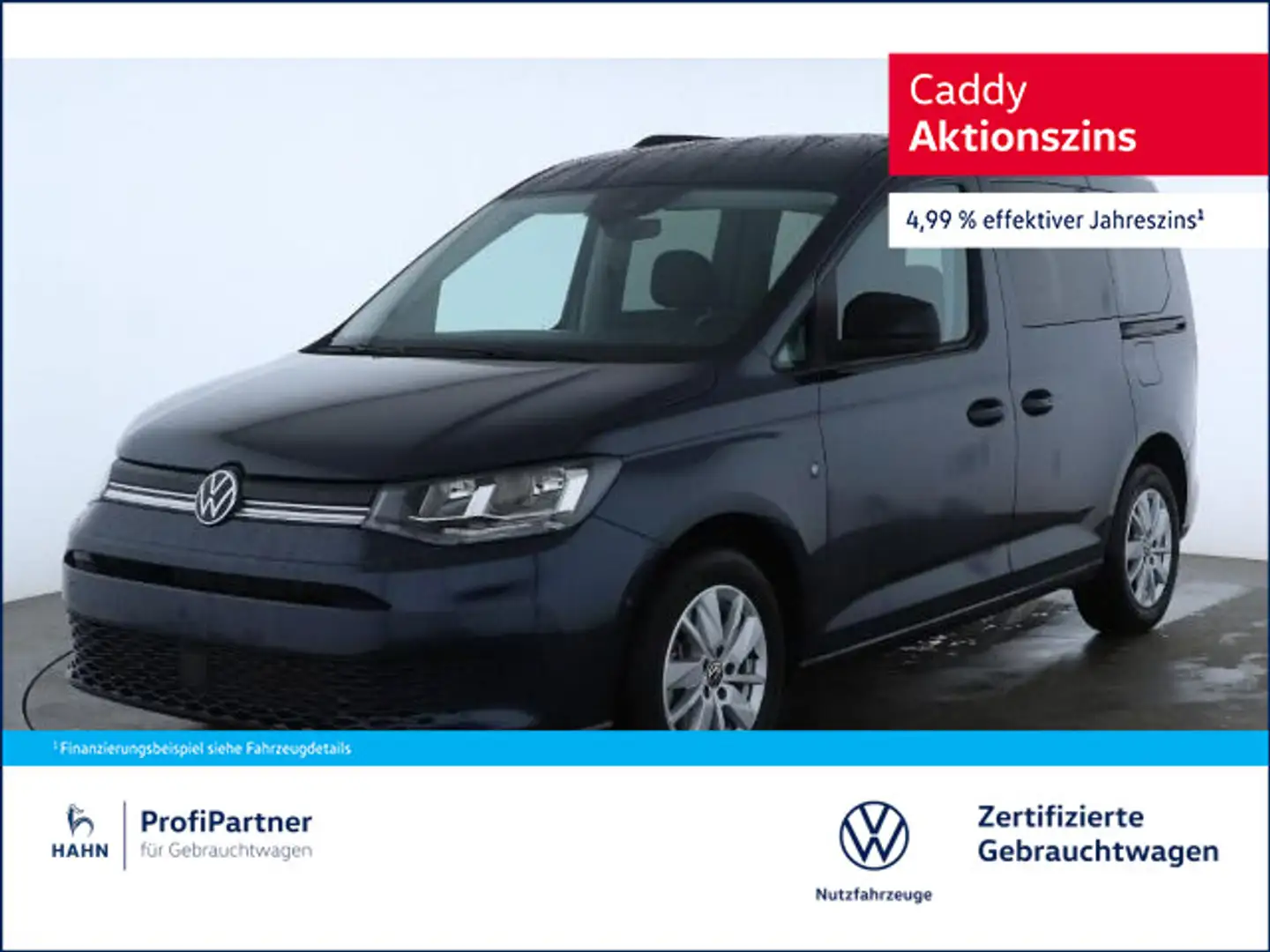 Volkswagen Caddy Life1.5TSI 85KW ACC NAVI Rückfahrkamera Blau - 1