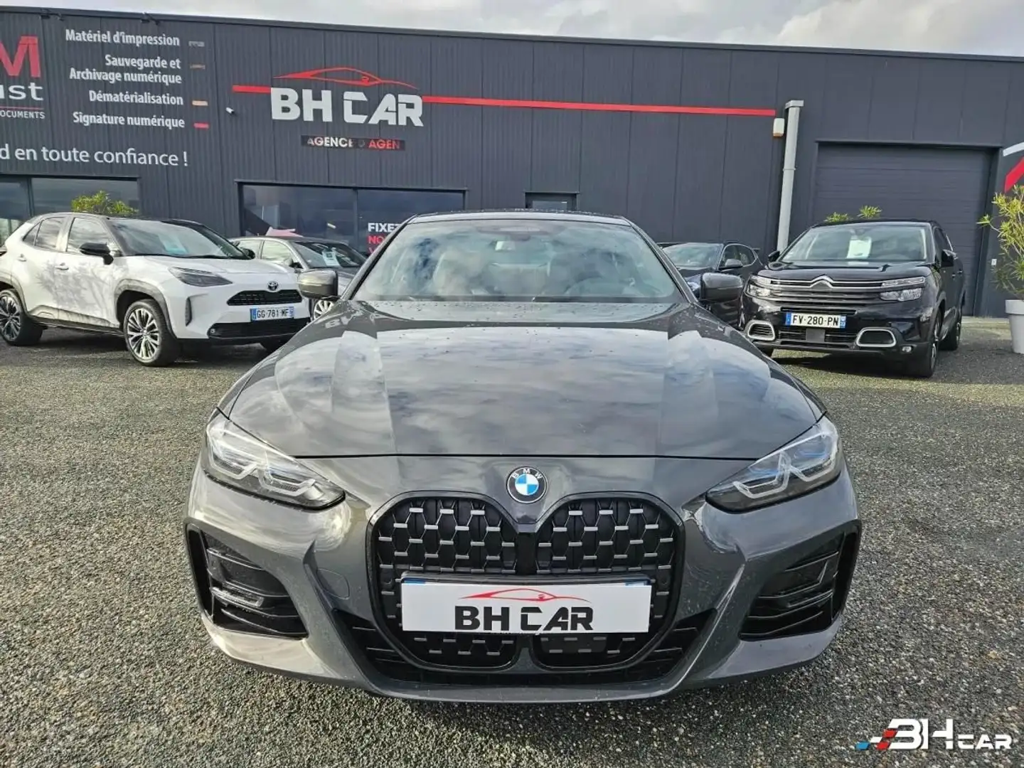 BMW 420 COUPE 2.0 420 D 190 M-SPORT BVA Gris - 2