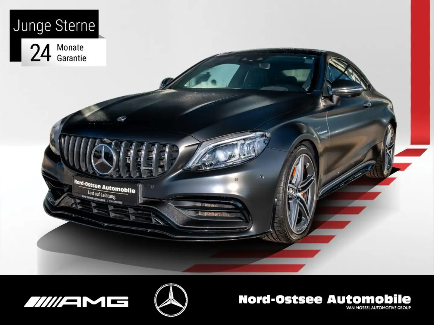 Mercedes-Benz C 63 AMG AMG C 63 S Coupé NIGHT PANO ADV. 360 COMAND MEMORY Gris - 1