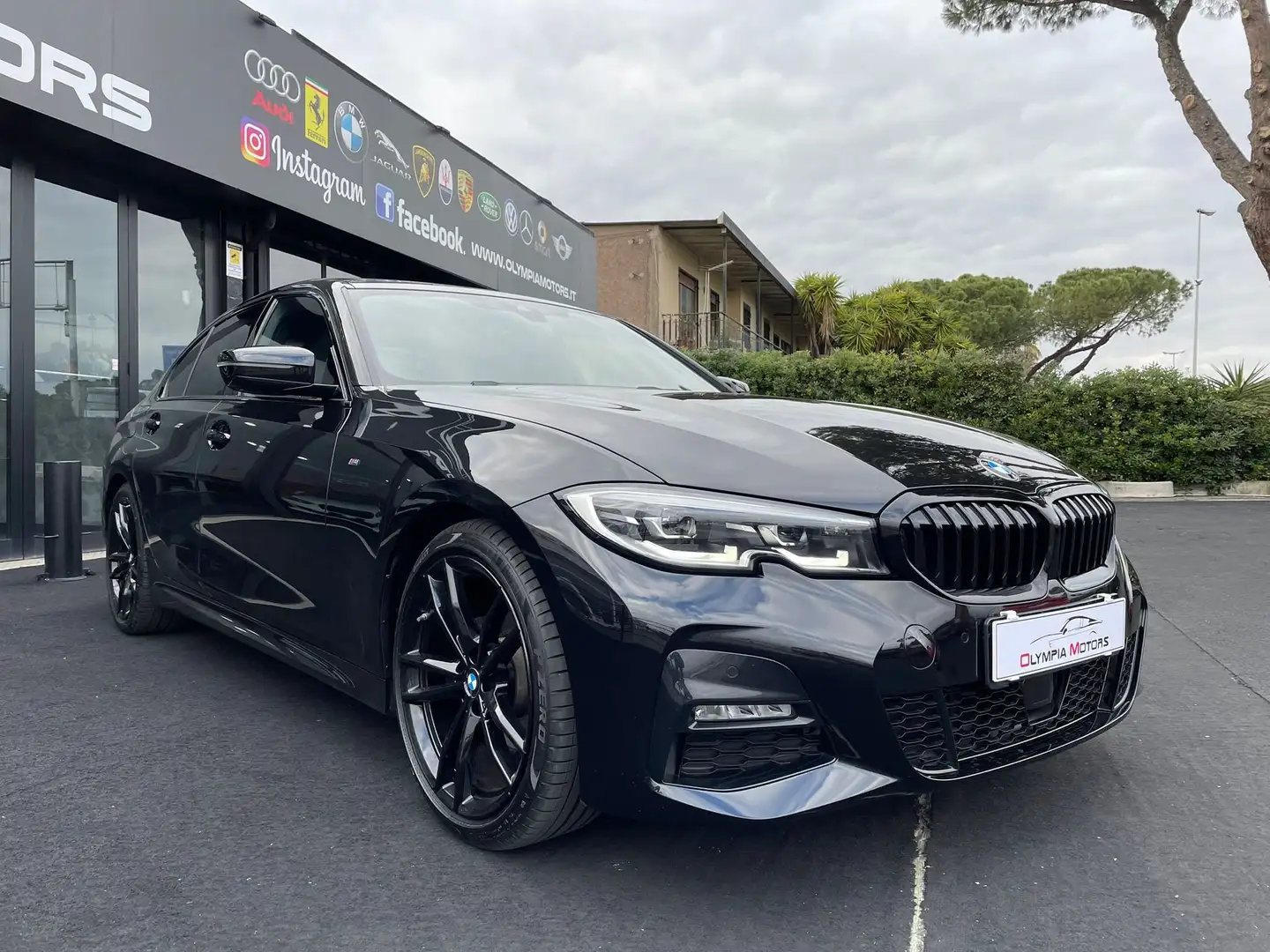 BMW 320 D M SPORT NAVI LED TETTO 19' KAMERA LIVE COCKPIT Nero - 1