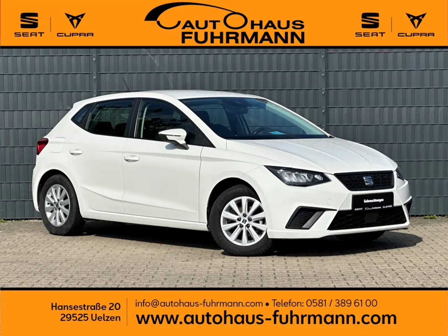 SEAT Ibiza Style 1.0 MPI ALLWETTER/PDC/SHZ/LED/CLIMATR Blanc - 1