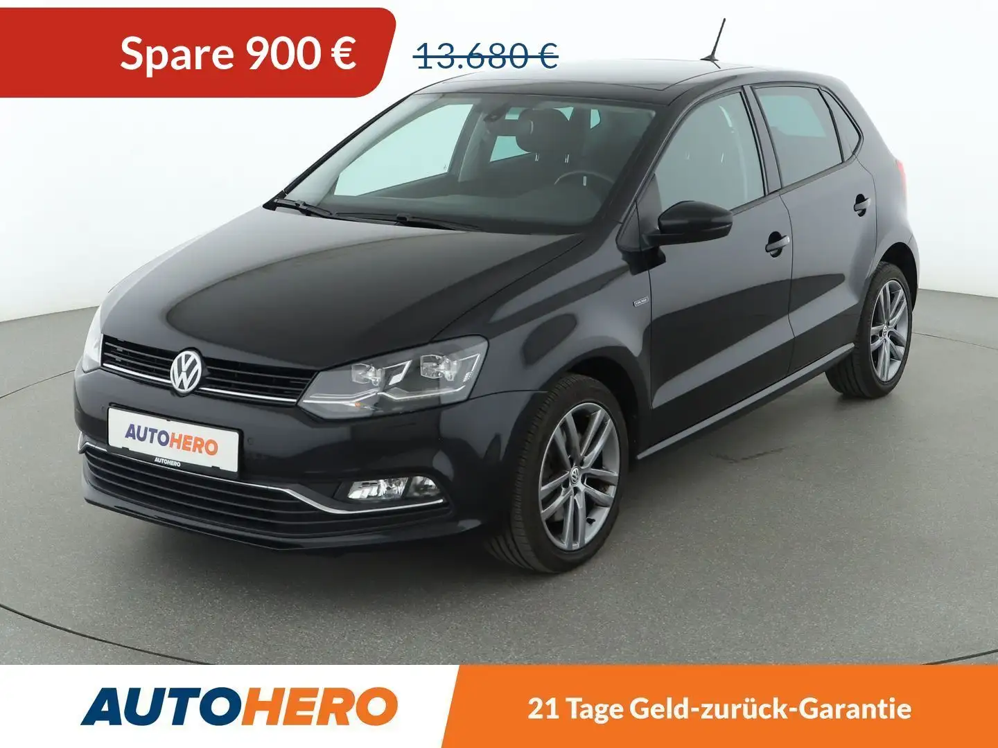 Volkswagen Polo 1.2 TSI Lounge BMT Aut.*NAVI*PANO*LED*PDC*SHZ* Schwarz - 1
