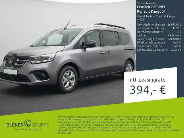 Renault Kangoo Z.E. Grand Techno Comfort Range AC22