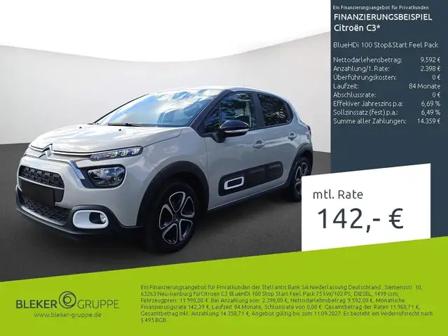Citroen C3 BlueHDi 100 Stop&Start Feel Pack