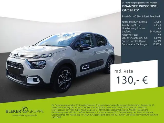 Citroen C3 BlueHDi 100 Stop&Start Feel Pack