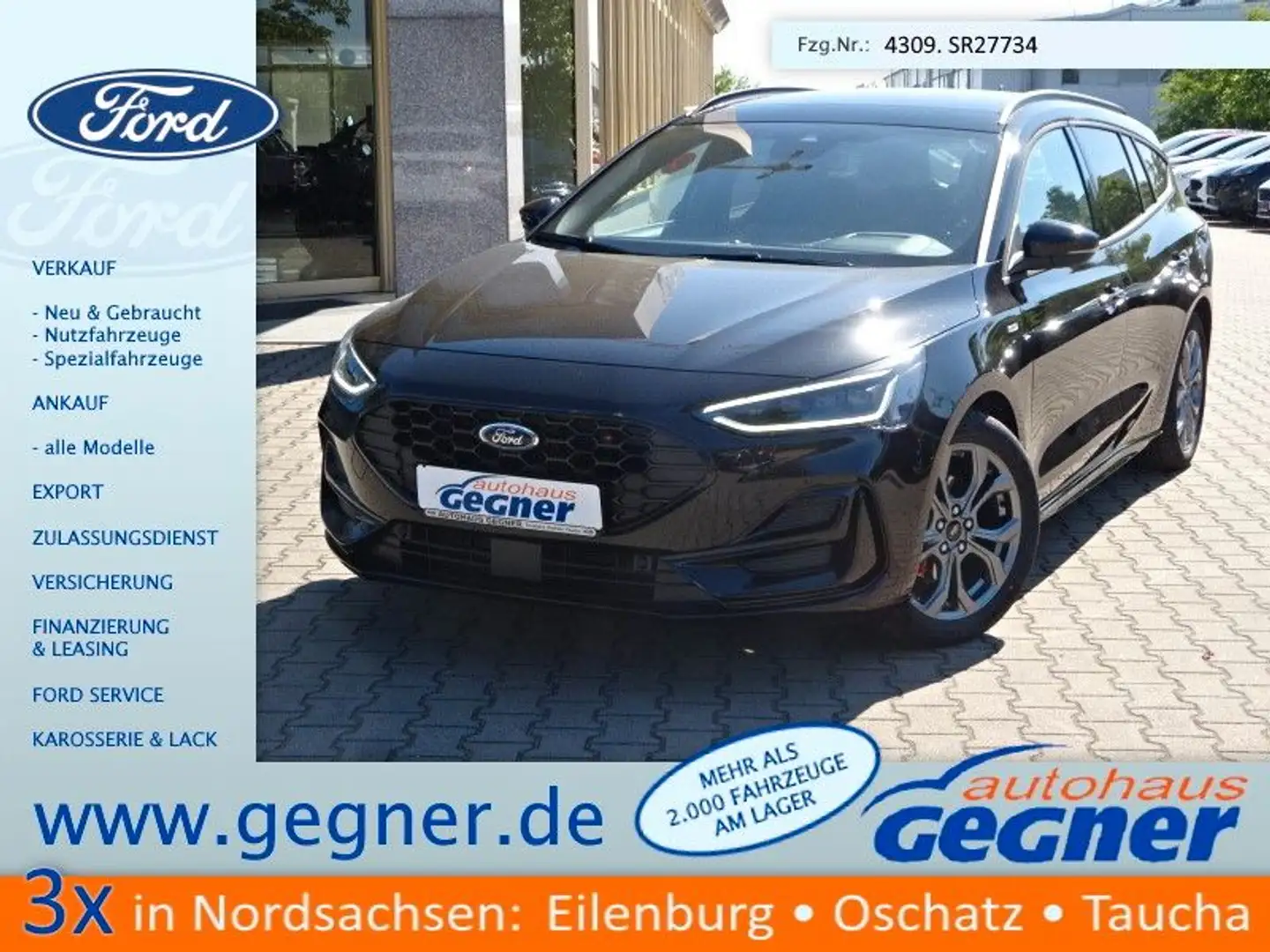 Ford Focus ST-Line X Kombi 1.5L EcoBlue AT AHK Matrix Schwarz - 1