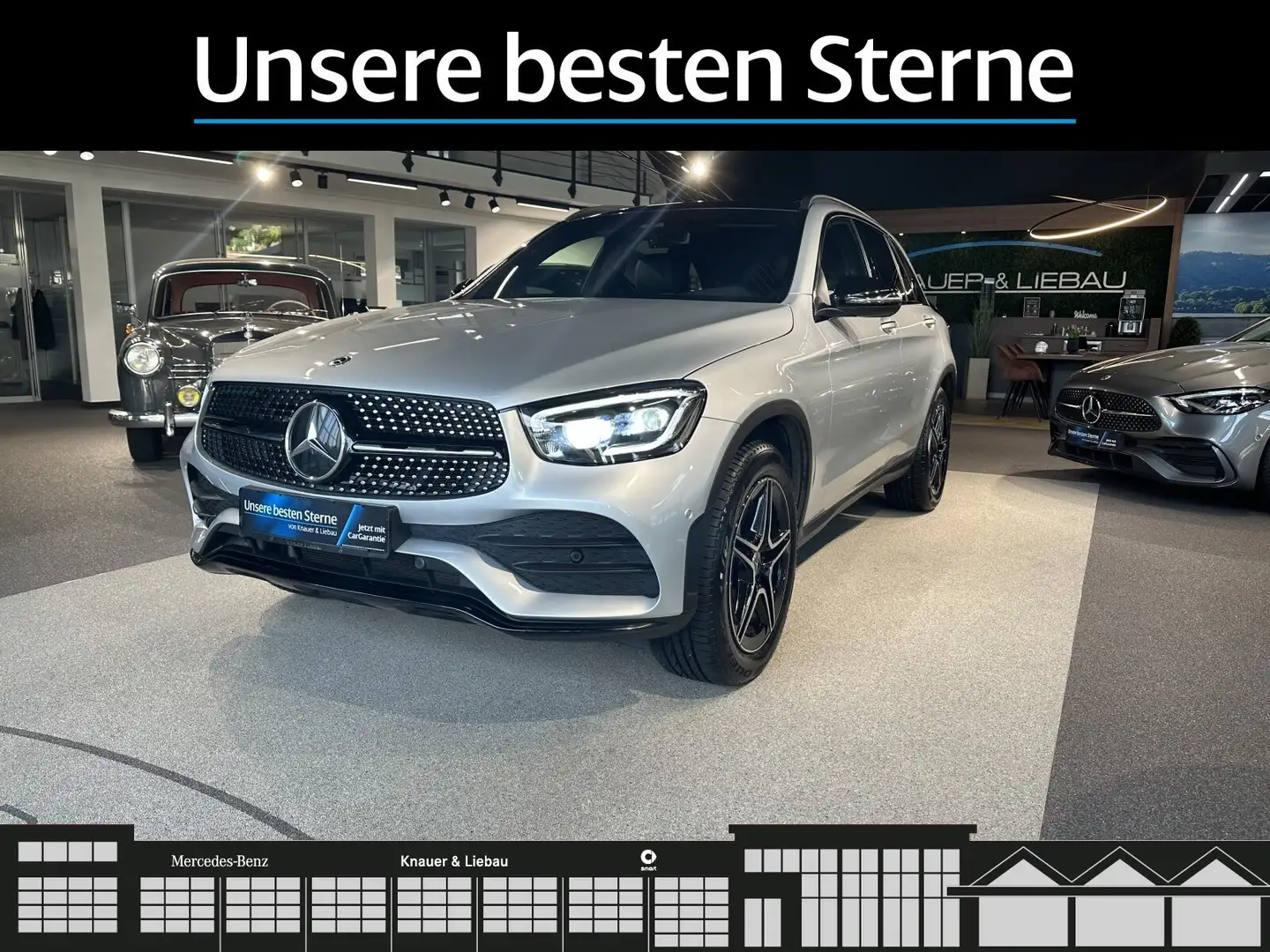 Mercedes-Benz GLC 300 GLC 300d 4M AMG-Line*Night*Pano*AHK*Cam*Burmest* Silber - 2