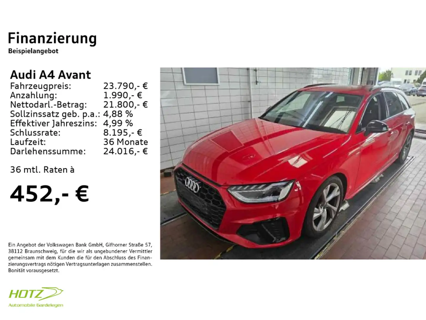 Audi A4 35 TFSI S tronic S line Rouge - 2