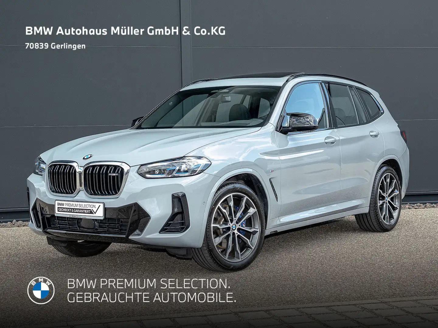 BMW X3 M 40dA M Sportpaket UPE 94240EUR AHK GSD ACC HUD Szürke - 2