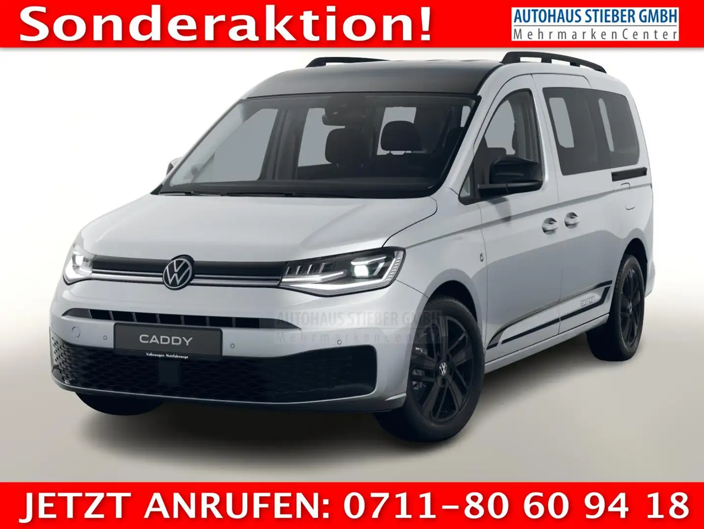 Volkswagen Caddy Maxi 1.5 TSI 116 Edition LED AHK Ready2D 85 kW ... Silber - 1