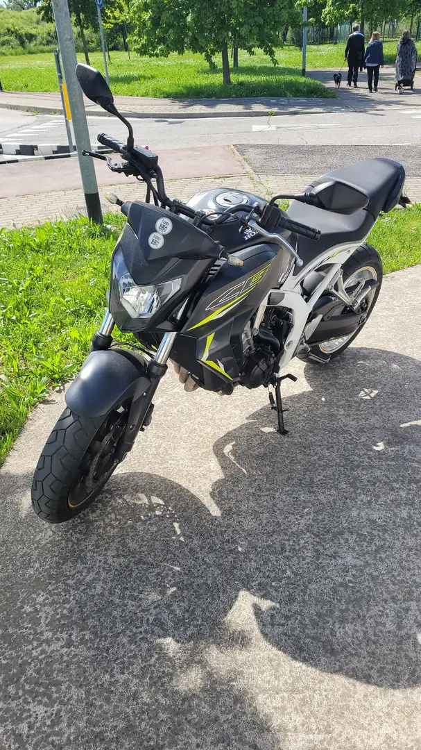 Honda CB 650 bianca e nera moto depotenziata Negru - 1