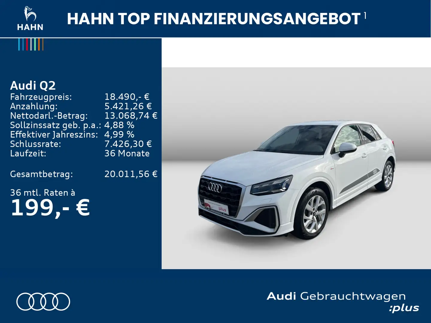 Audi Q2 30TFSI S line Cam ACC Keyless Climatr Weiß - 2