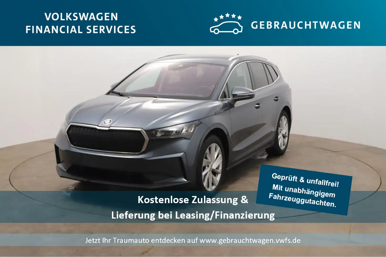 Skoda Enyaq iV electric 132kW Tempo*Nav*PDC*RFL*Klima Gris - 1