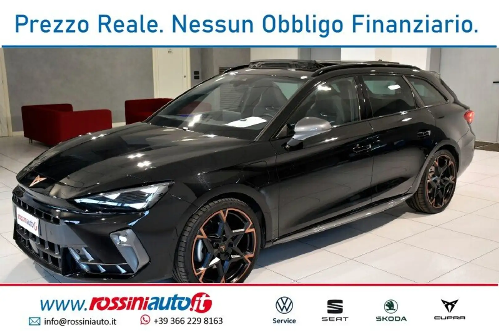 CUPRA Leon SPORTSTOURER 1.5 E-HYBRID 204 CV DSG R19 + SKYLINE Zwart - 1