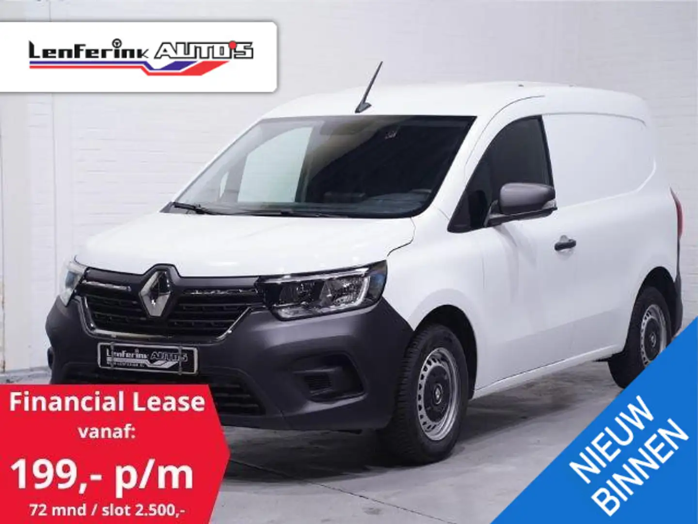 Renault Kangoo 1.5 Blue dCi 75 pk L1 v.a. 199,- p/mNavi, Trekhaak Blanc - 1