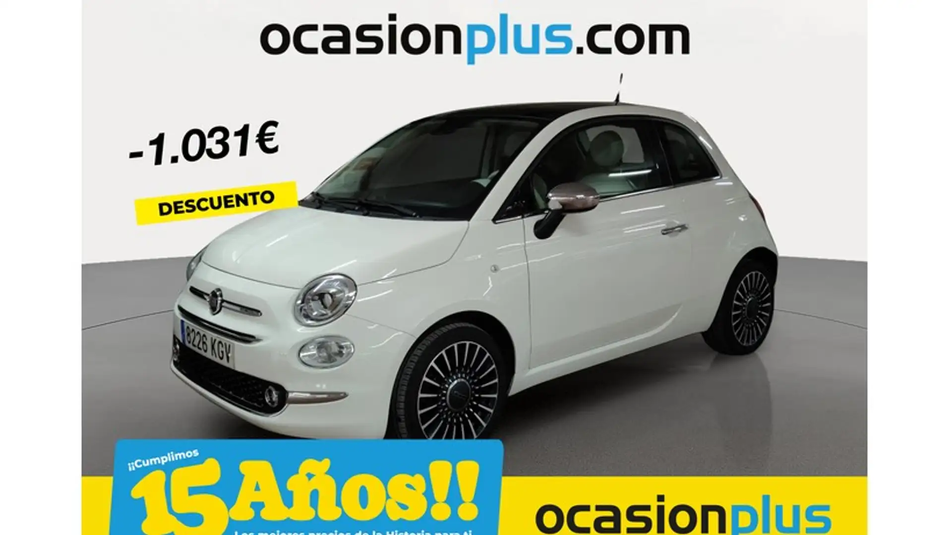 Fiat 500 1.2 Lounge Blanco - 1