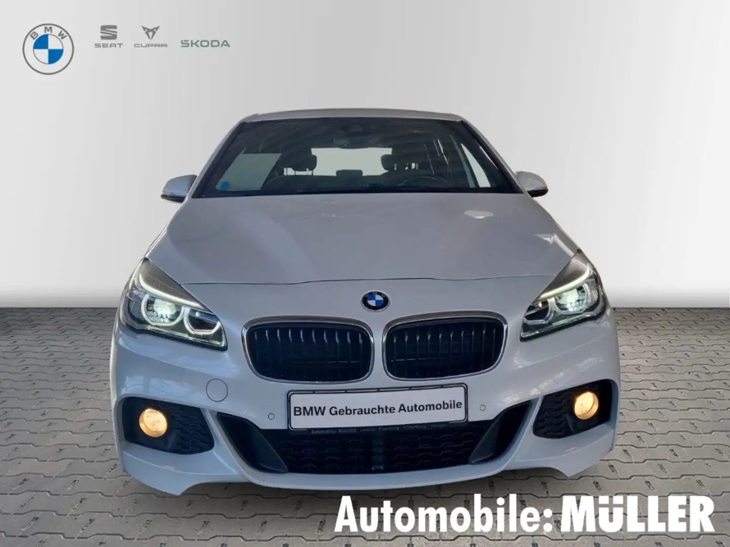 BMW 218 Active Tourer d M Sport Navi Leder LED El. Heckkl Blanco - 2