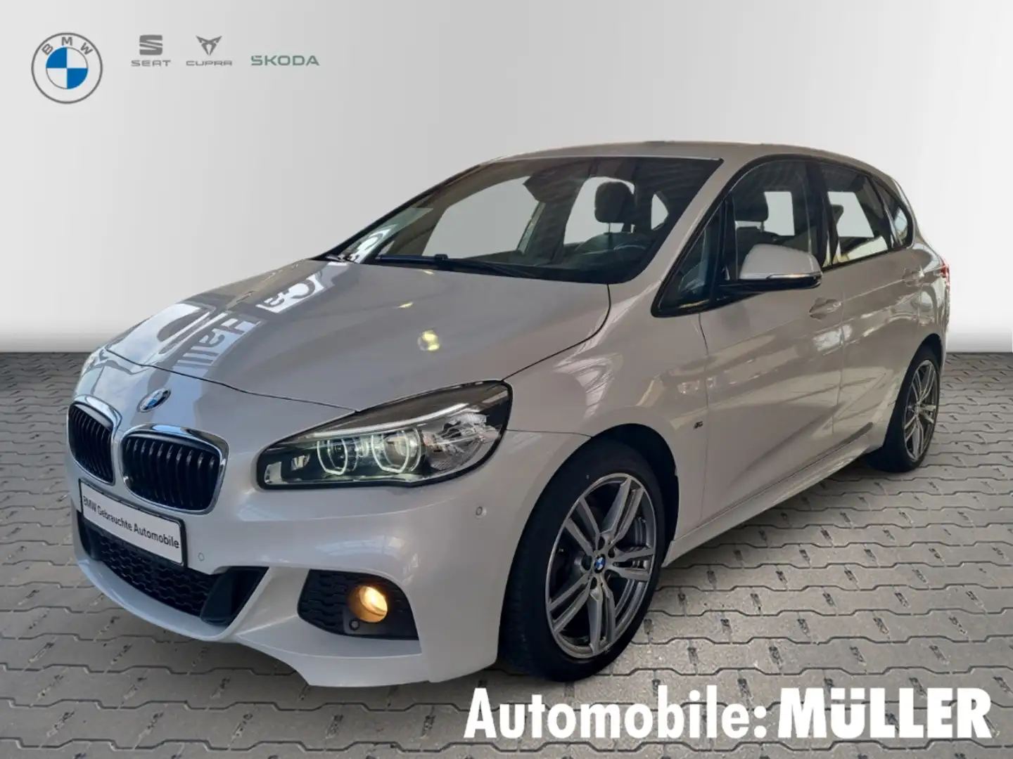 BMW 218 Active Tourer d M Sport Navi Leder LED El. Heckkl Blanco - 1