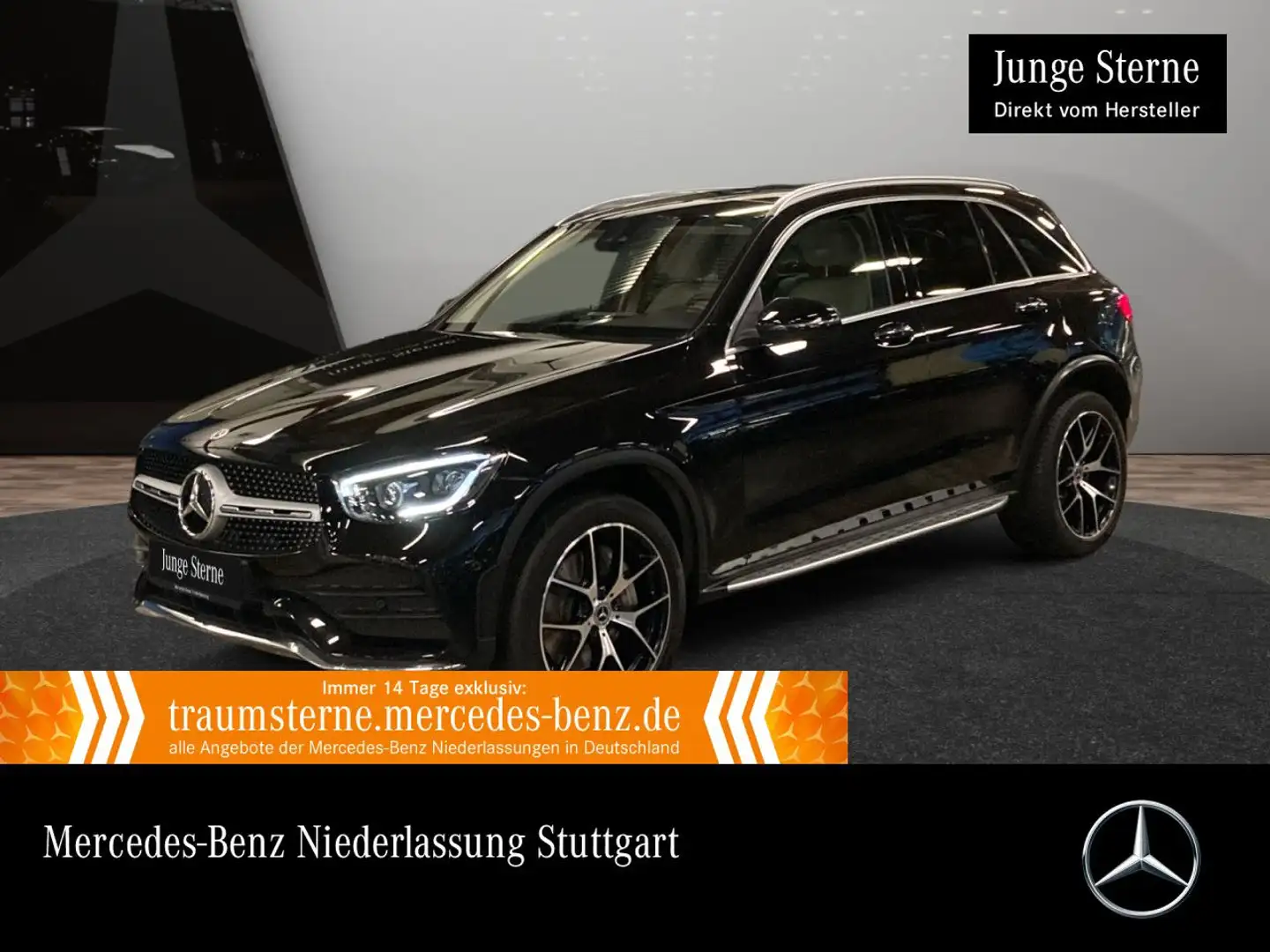 Mercedes-Benz GLC 300 de 4M AMG+PANO+AHK+MULTIBEAM+KAMERA+TOTW Schwarz - 1