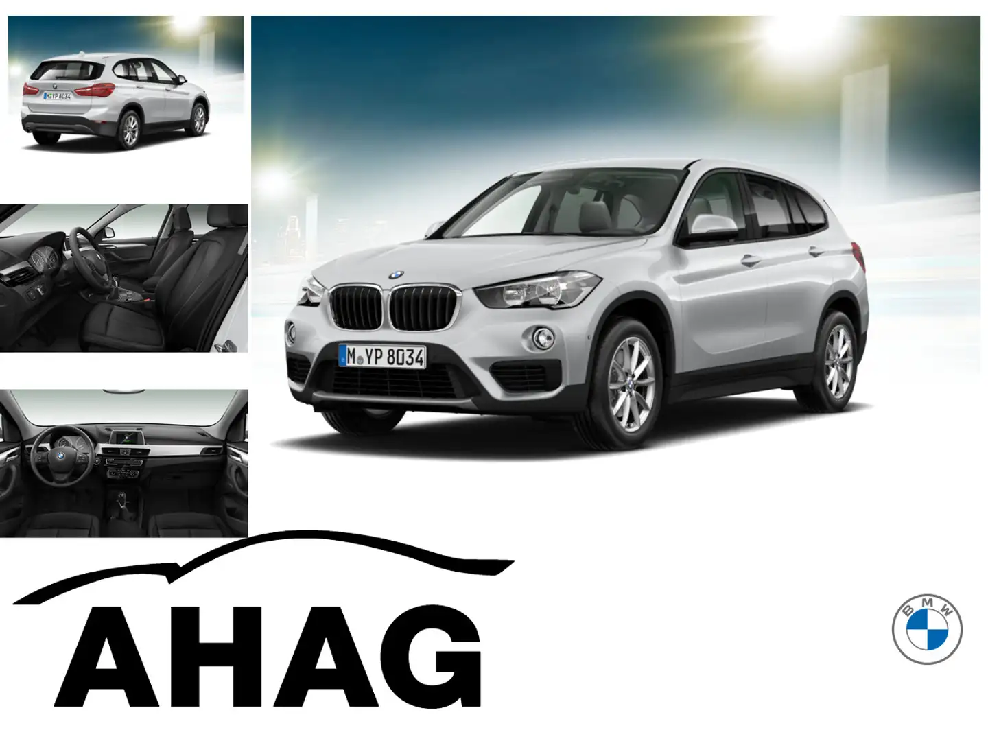 BMW X1 sDrive18i Advantage Klimaaut. PDC MF Lenkrad Silber - 1