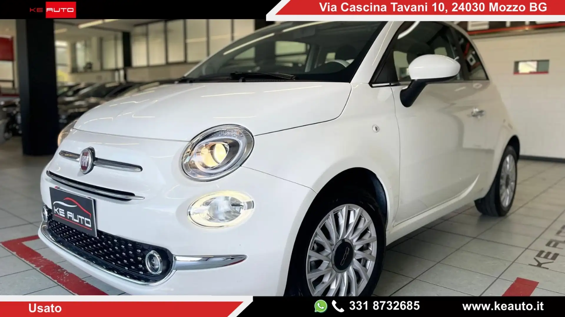 Fiat 500 500 III 2015 1.0 hybrid Dolcevita 70cv Bianco - 1