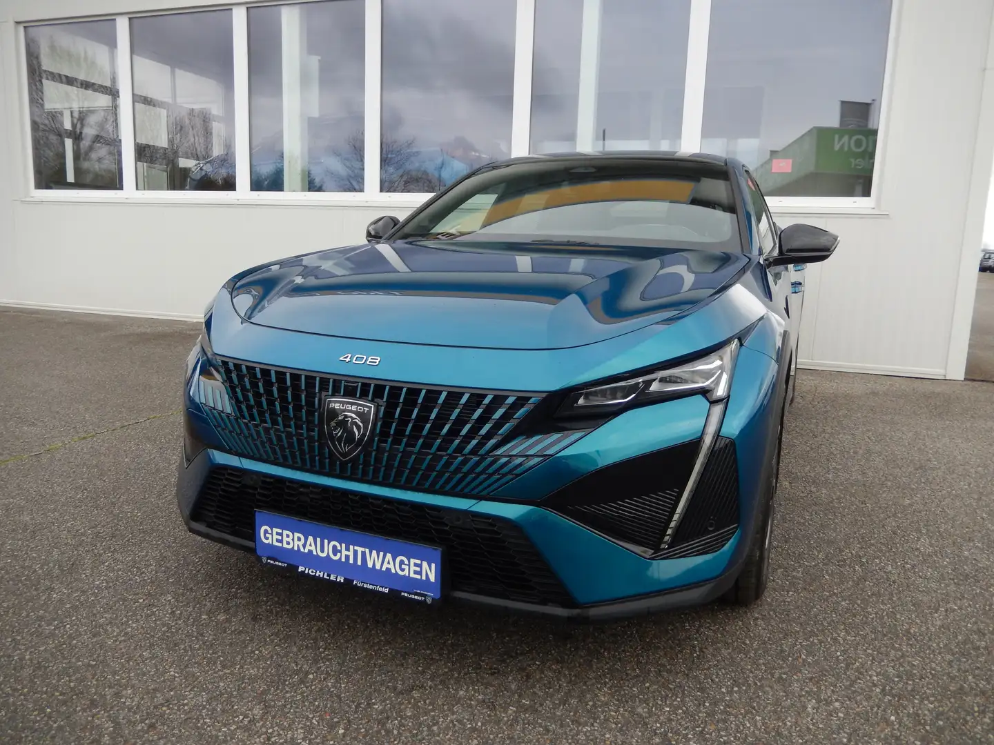 Peugeot 408 PHEV 225 e-EAT8 GT Modrá - 1