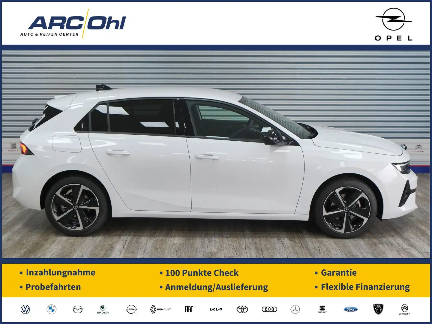 Opel Astra L 1.2 GS *NAVI/HIFI/HUD/360/LED/SHZ* Weiß - 1