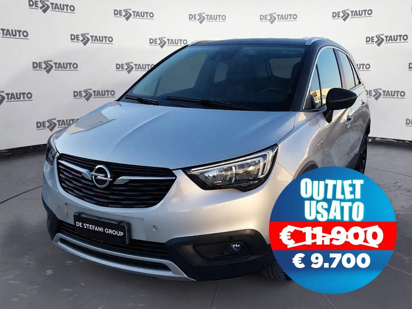 Opel Crossland Crossland X 1.2 Innovation s&s 110cv auto my19 Argento - 1