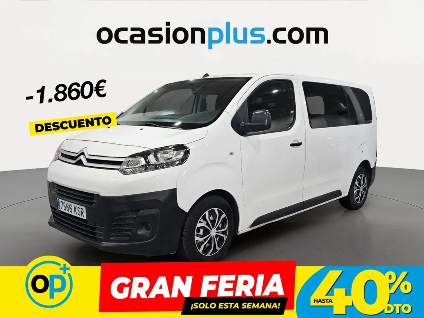 Citroen Jumpy Combi 1.5 BlueHDI Talla M Confort 120 S&S Blanco - 1