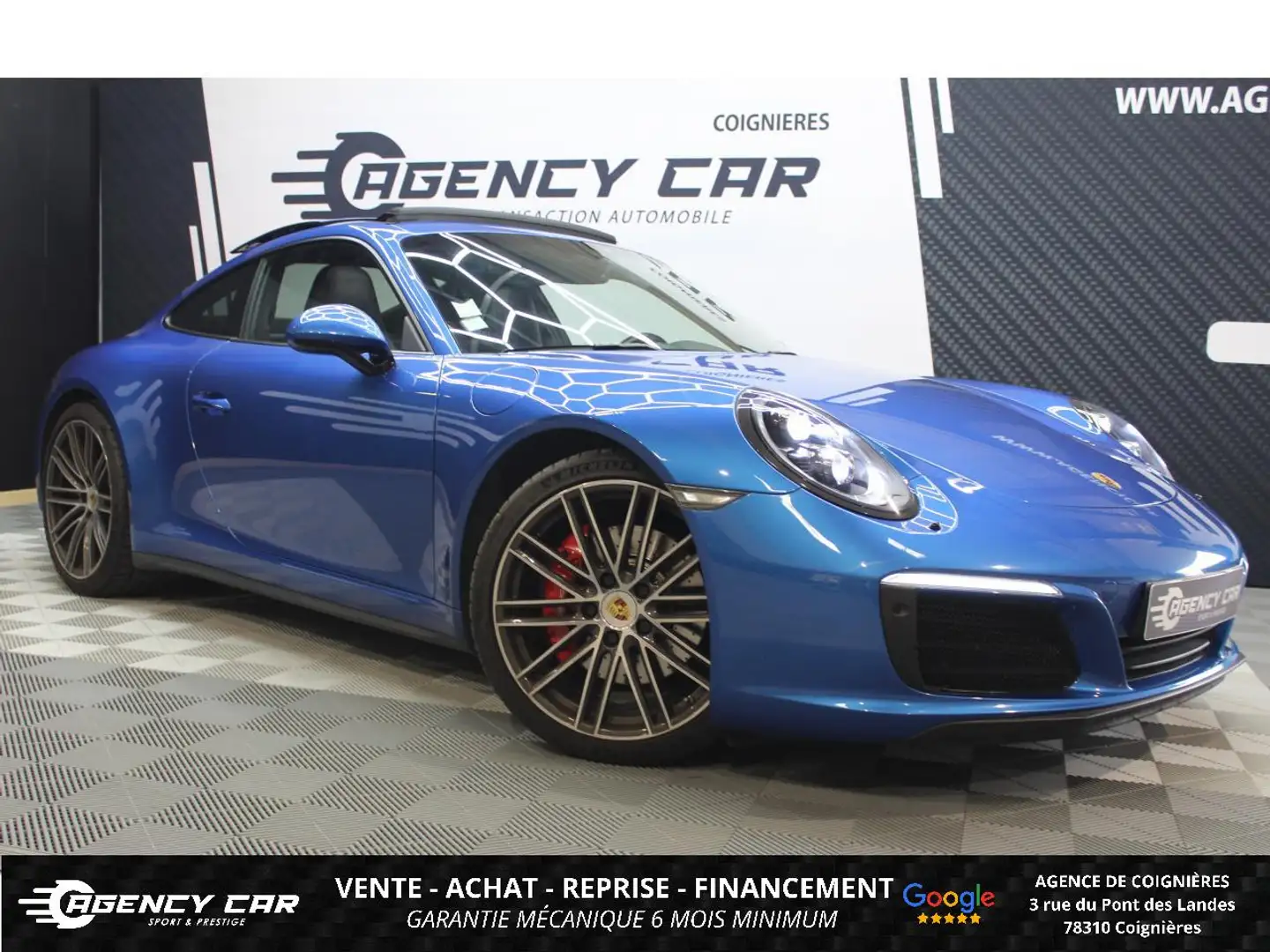 Porsche 911 Carrera 4S - 420 PDK 991.2 Très Optionnée Bleu - 1