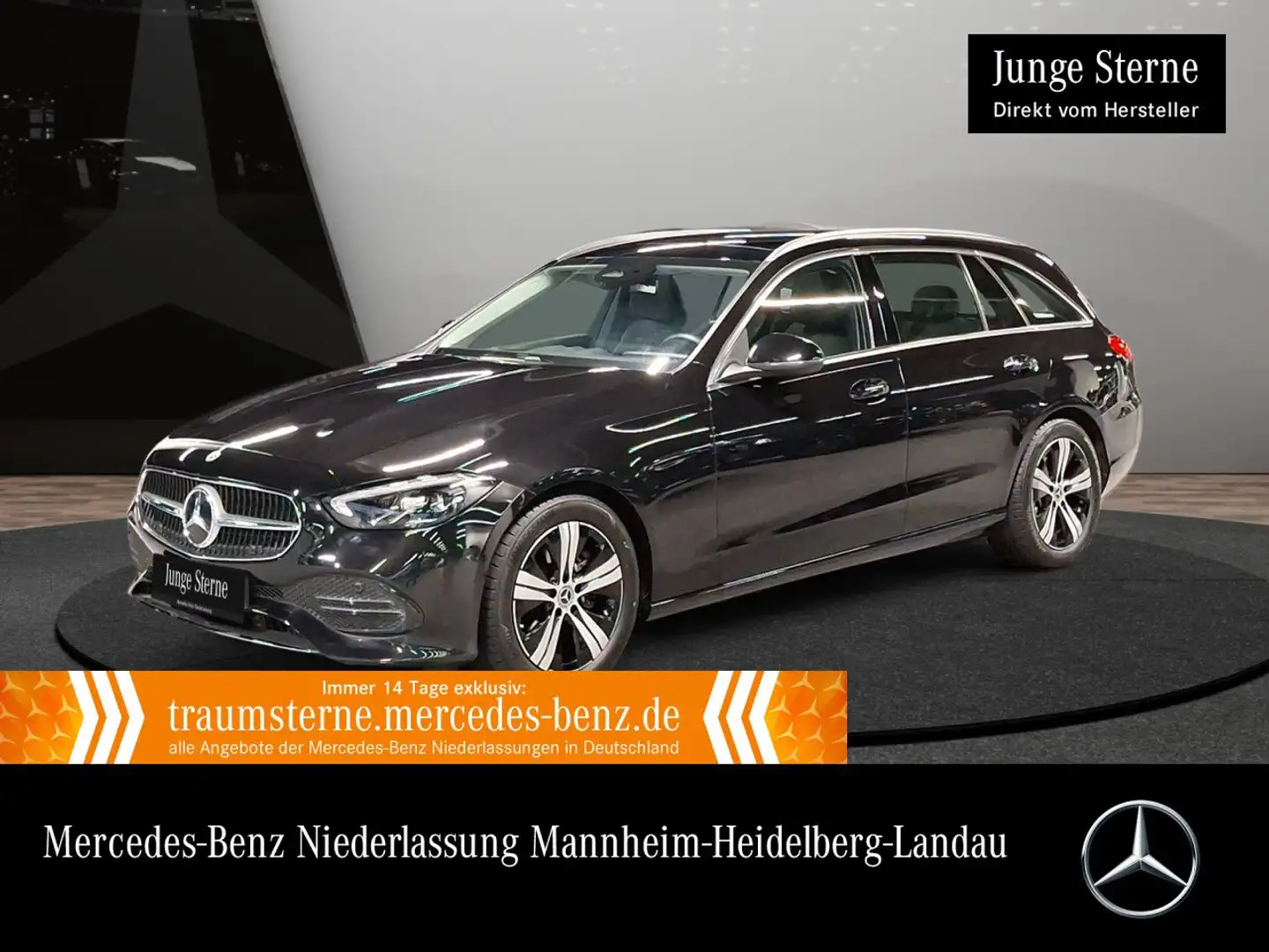 Mercedes-Benz C 200 T 4M AVANTG+PANO+LED+KAMERA+TOTW+KEYLESS+9G Schwarz - 1
