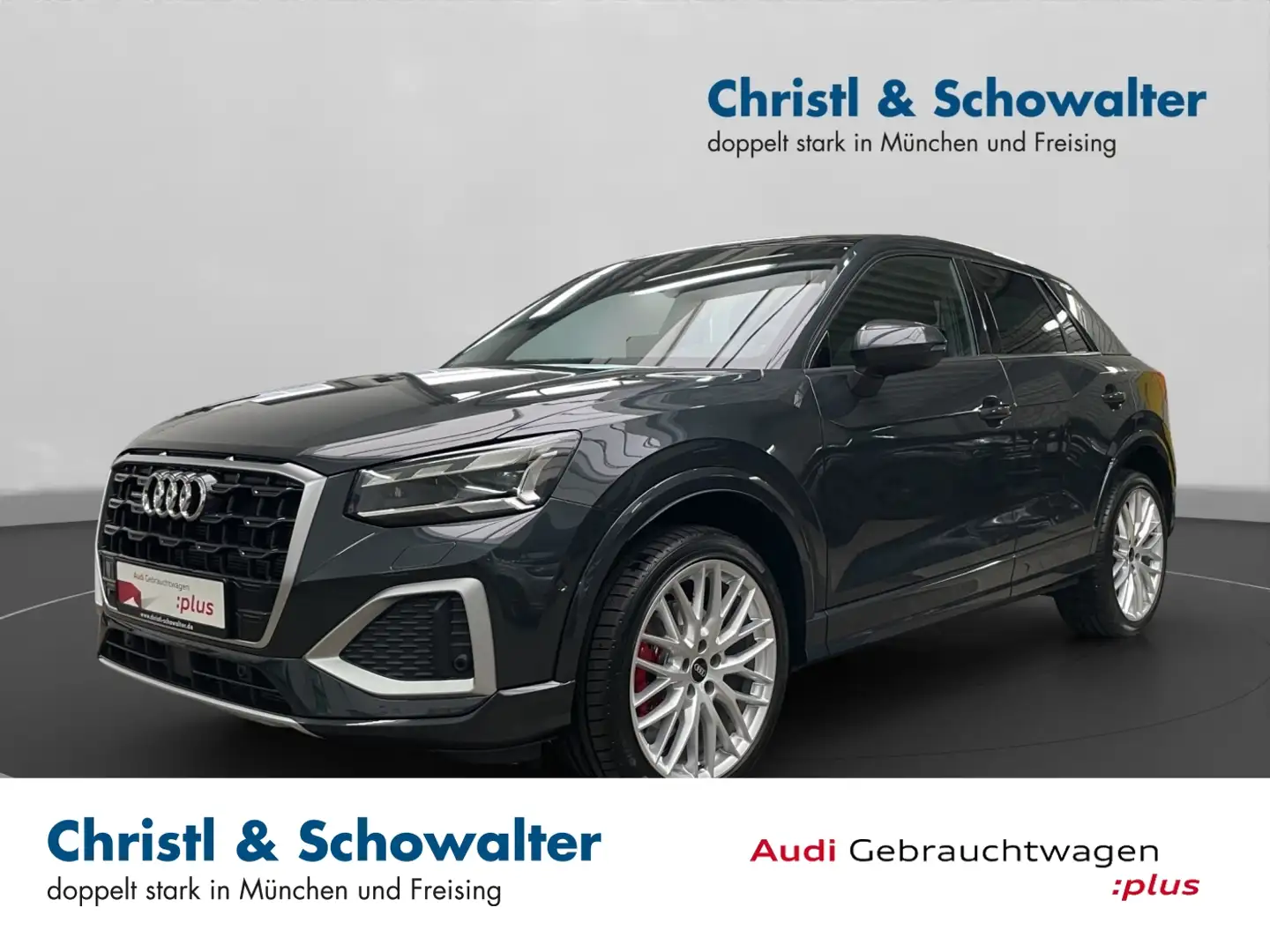 Audi Q2 40TFSI quat Advanced S line AHK PANO DCC ACC Grau - 1