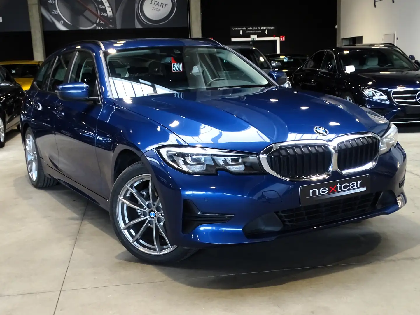 BMW 316 dA Touring G21 *LED-CUIR SPORT-NAVI-17"-PARKING* Blauw - 2