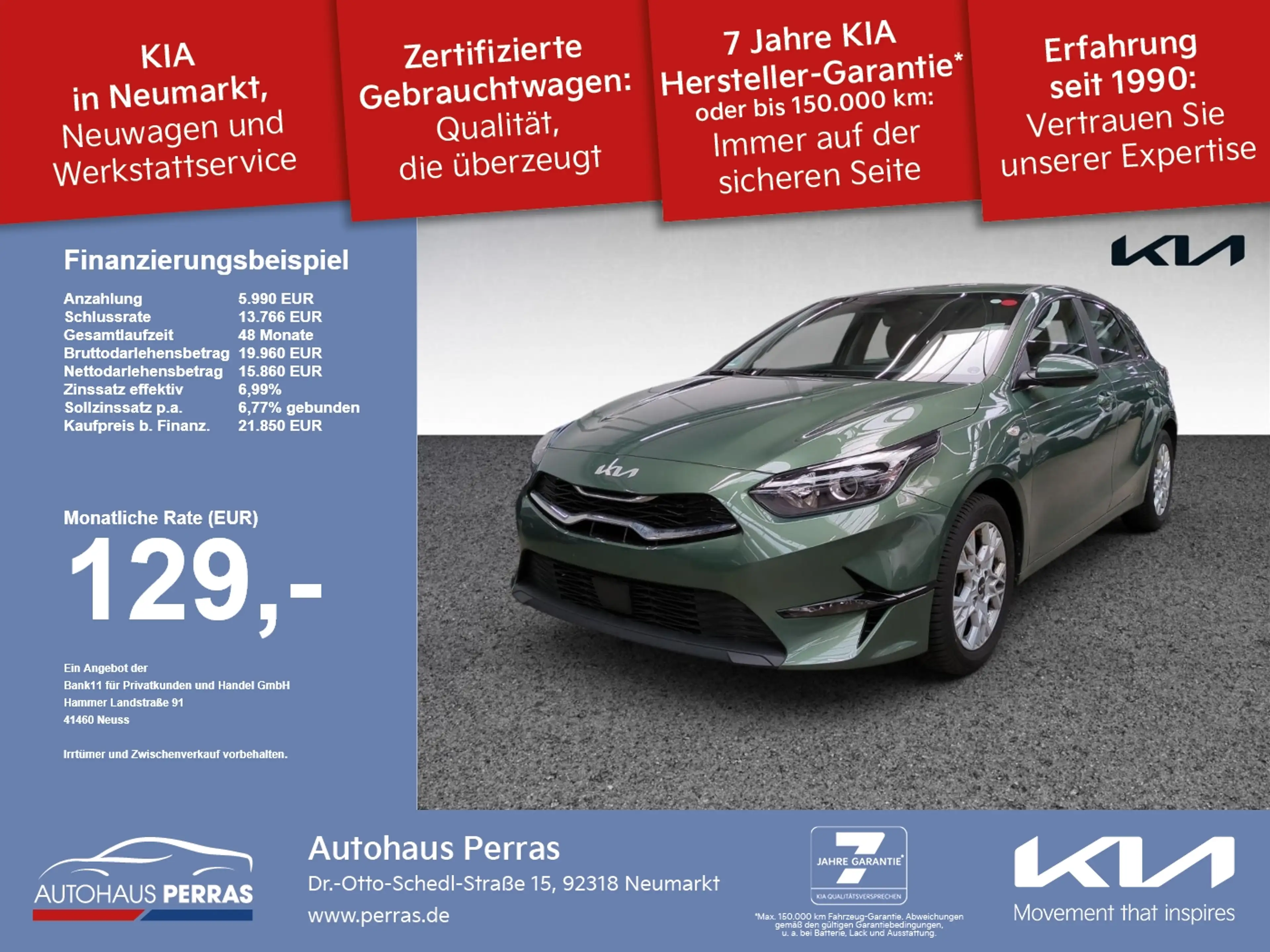 Kia Ceed / cee'd CEED_5 1.5T 140DCT7 VIS Komfort Navi+SHZ+LM