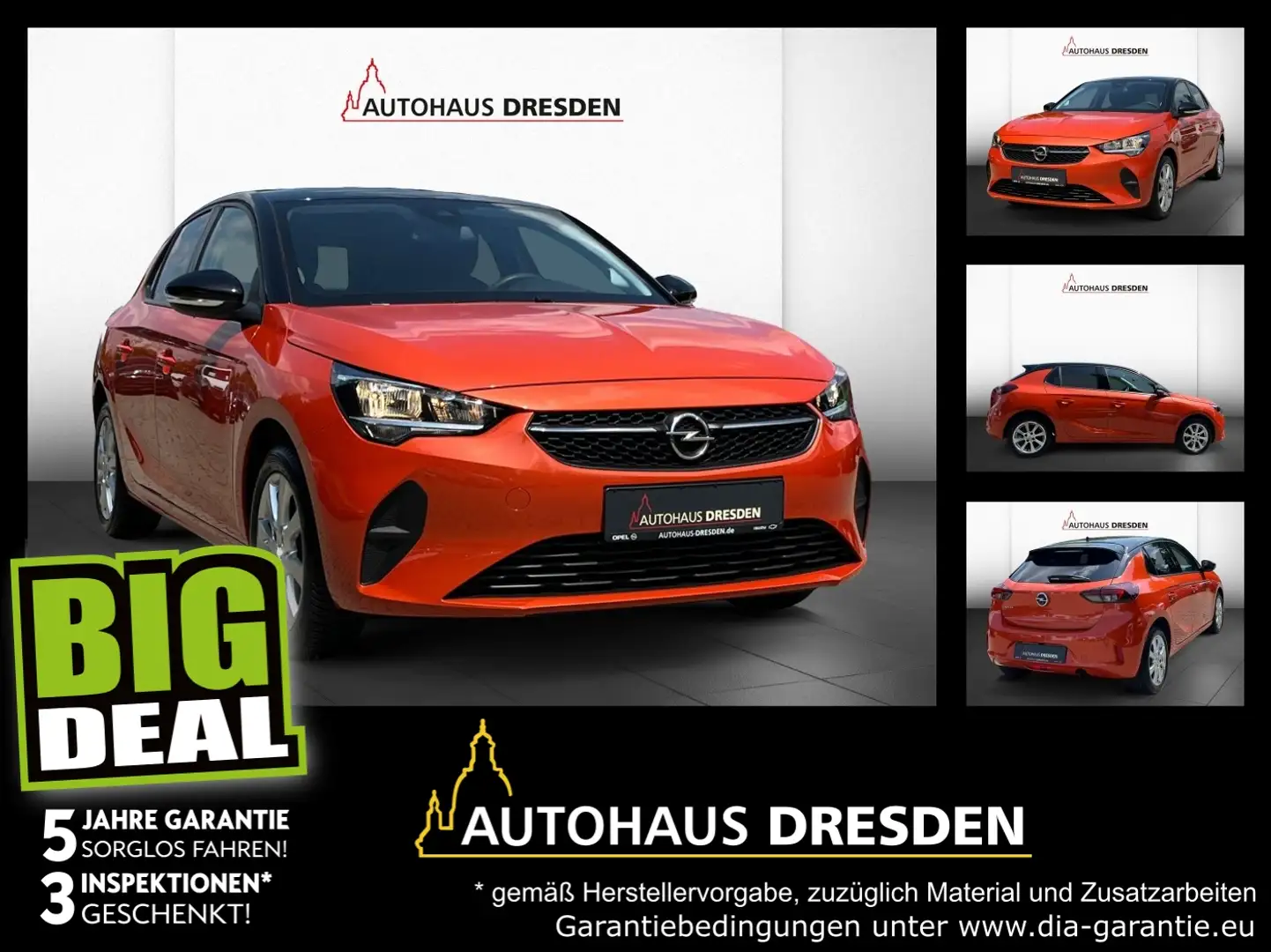 Opel Corsa F 1.2 NAVI, ALLWETTERREIFEN , DAB Orange - 1