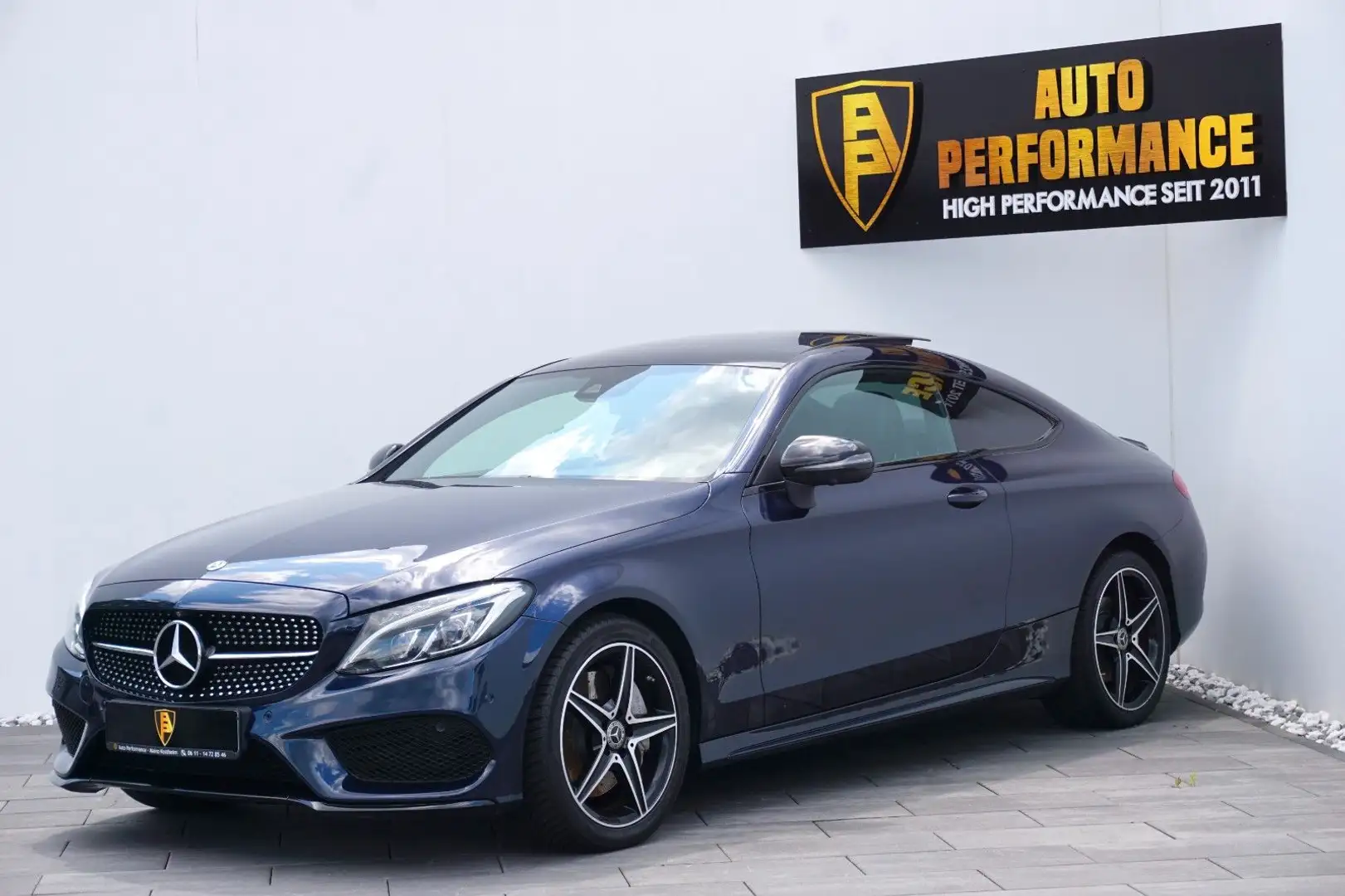 Mercedes-Benz C 250 d Coupe 9G *AMG-Line|PANO|360°|Burmester* Bleu - 1