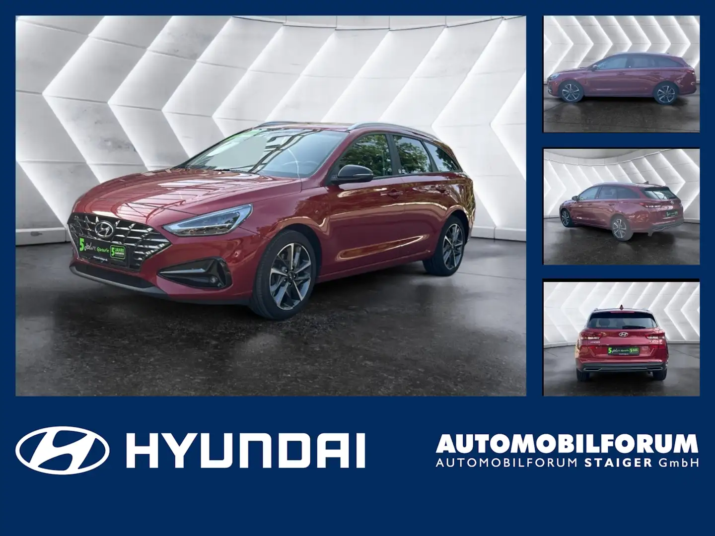 Hyundai i30 cw 1.0 T-GDI Edition 30+ FLA SpurH LM LED Rood - 1