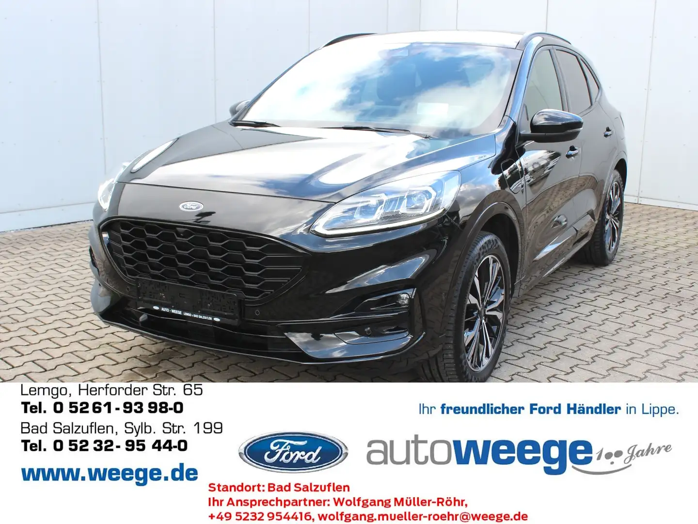 Ford Kuga Plug-In Hybrid PHEV ST-Line X Schwarz - 1
