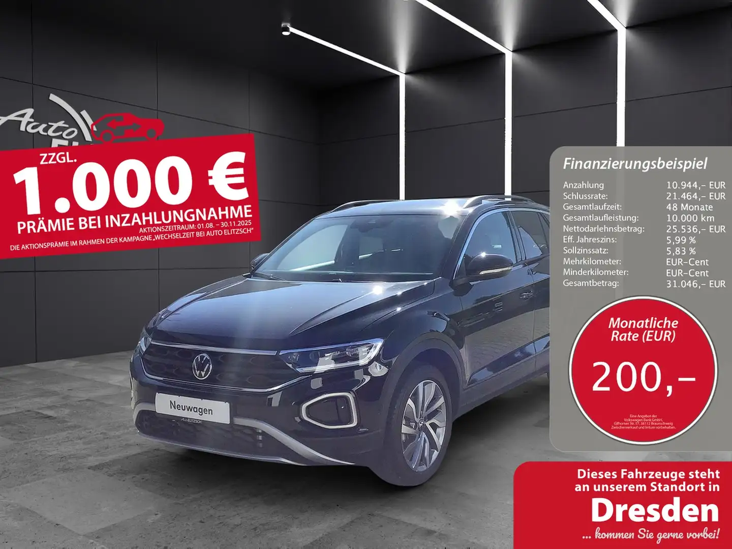 Volkswagen T-Roc Goal Schwarz - 1
