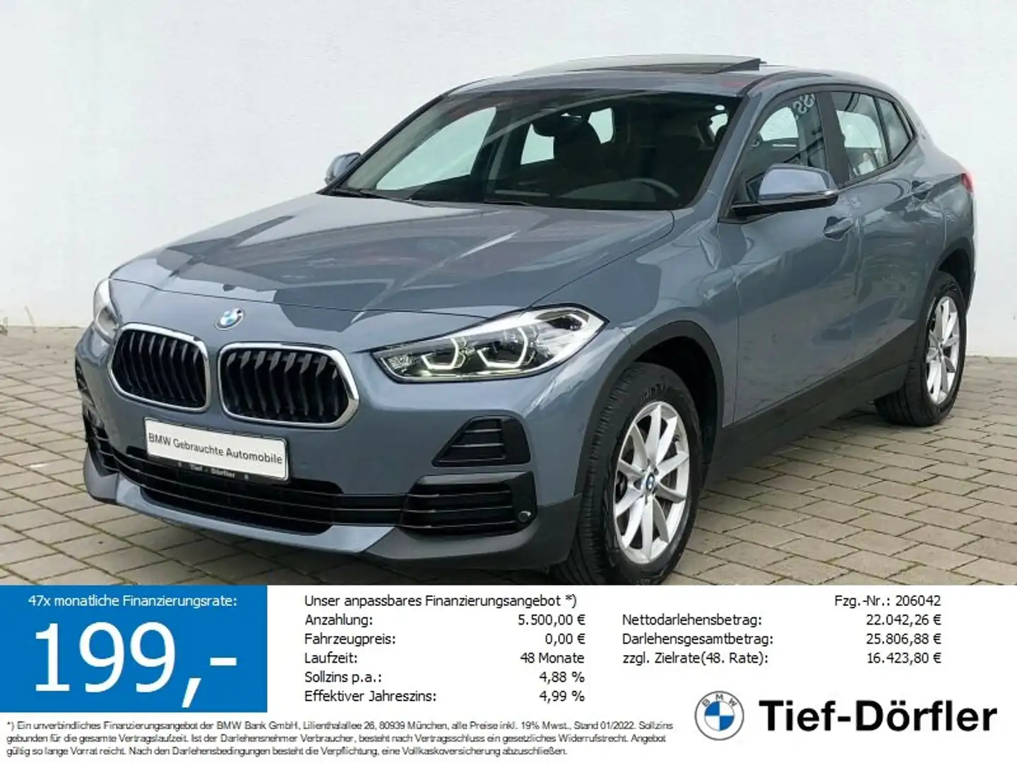 BMW X2 sDrive18i LED/NAVI/PANO/ParkAssi/TEMPO/DAB - 1