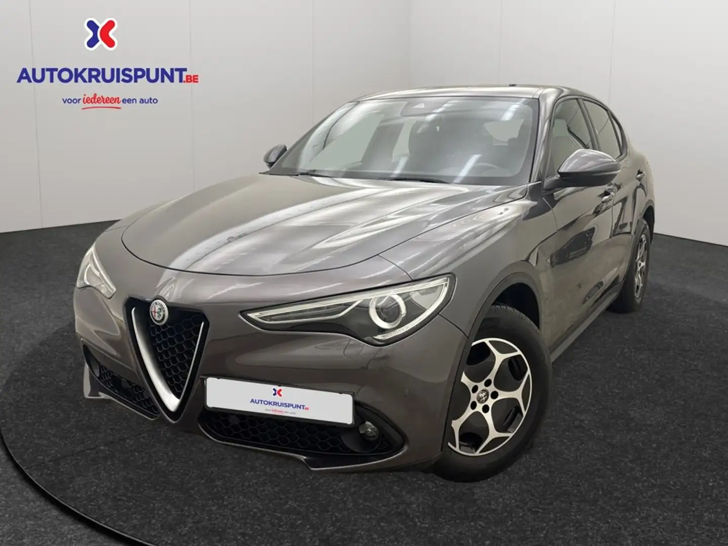 Alfa Romeo Stelvio 2,2 Jtdm Q4 190 Super AT8 GPS Camera Dig.Airco Alu Gris - 1