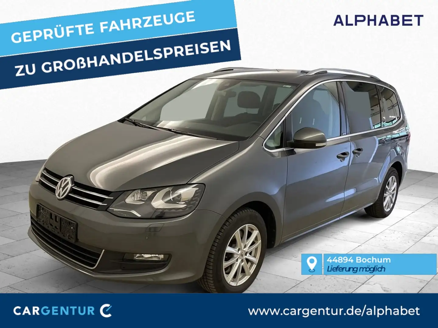 Volkswagen Sharan 2.0 TDI United 7-Sitze AHK 7Sitz ACC Gris - 1
