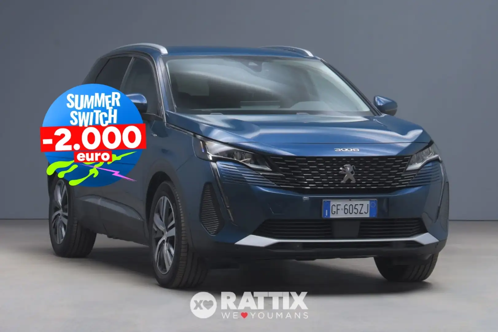 Peugeot 3008 1.6 Hybrid Phev 225CV Allure Pack e-EAT8 Blu/Azzurro - 1