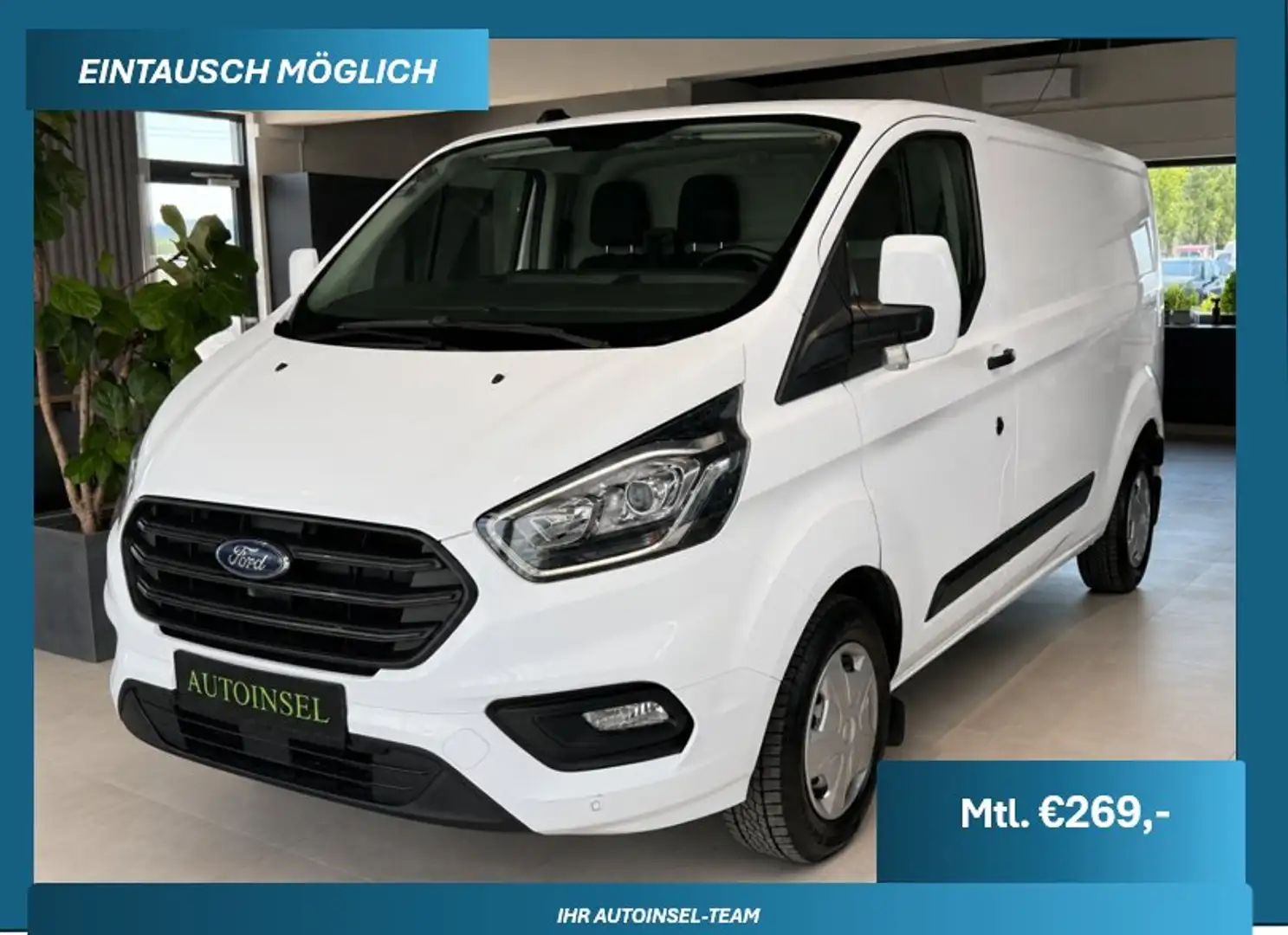 Ford Transit Custom 340 L2 Navi Aufbau 170 PS Weiß - 1