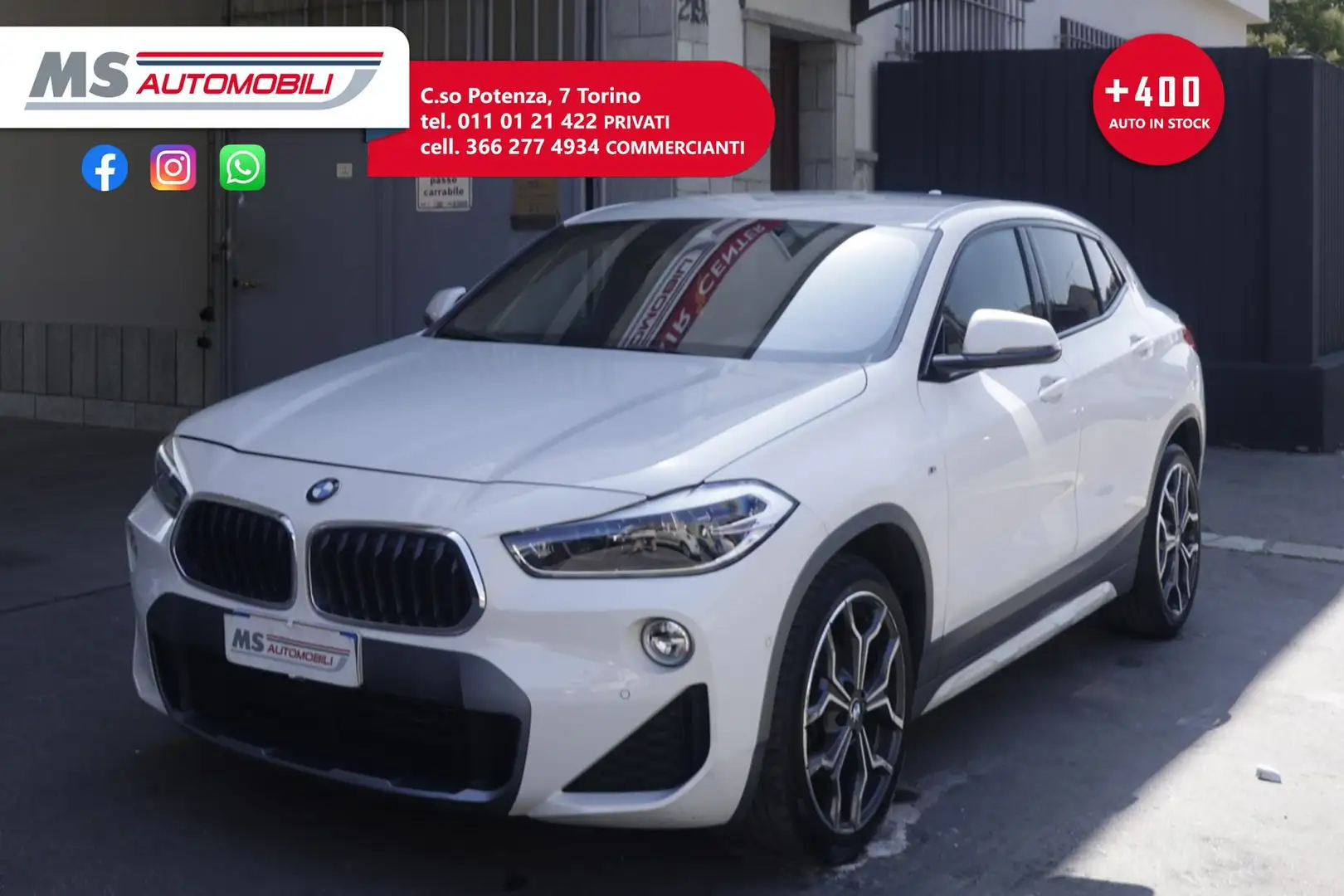 BMW X2 BMW X2 sDrive18d Msport-X  Unicoproprietario Bianco - 1