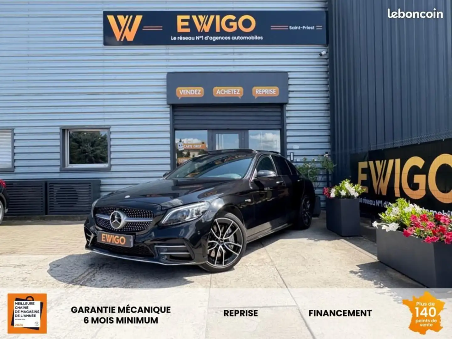 Mercedes-Benz C 43 AMG Mercedes 3.0 43 390ch AMG Toit Ouvrant Sièges chau Noir - 1