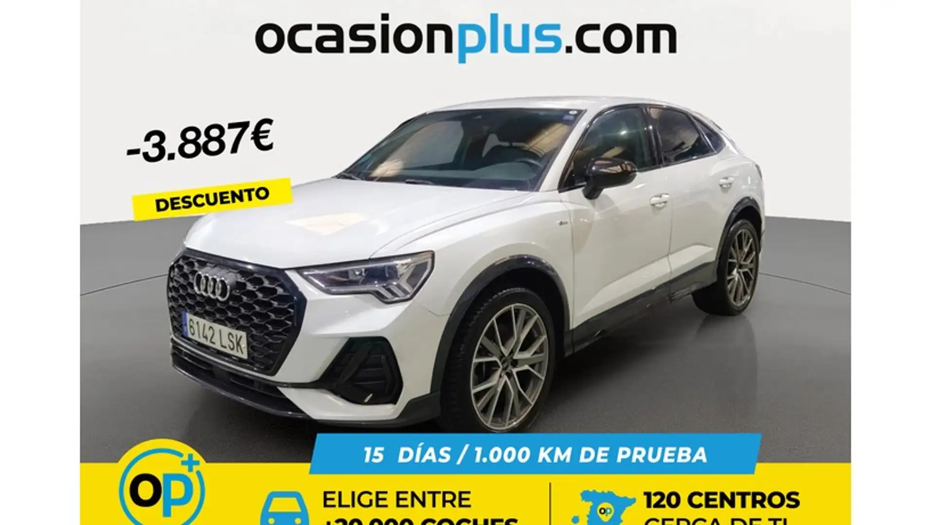 Audi Q3 Sportback 40 TDI Black line quattro S tronic 147kW Weiß - 1